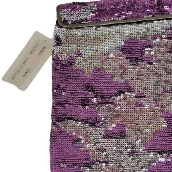 ALEXIS HUDSON Sequin Clutch Envelope Style Magnetic Closure NEW w/Tag - Picture 13 of 16